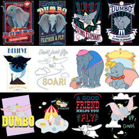 Load image into Gallery viewer, 40 Movie Dumbo Cartoon Designs Bundle PNG
