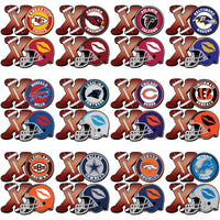 Load image into Gallery viewer, 32 XOXO Football Helmets Teams Designs Bundle PNG
