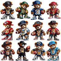 Load image into Gallery viewer, 32 Football Teams Teddy Bear Designs Bundle PNG
