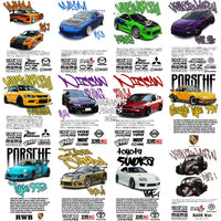 Load image into Gallery viewer, 29 Popular Streetwear Cars Designs Bundle PNG + PSD
