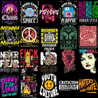 Load image into Gallery viewer, 200 Streetwear Designs Bundle PNG + SVG
