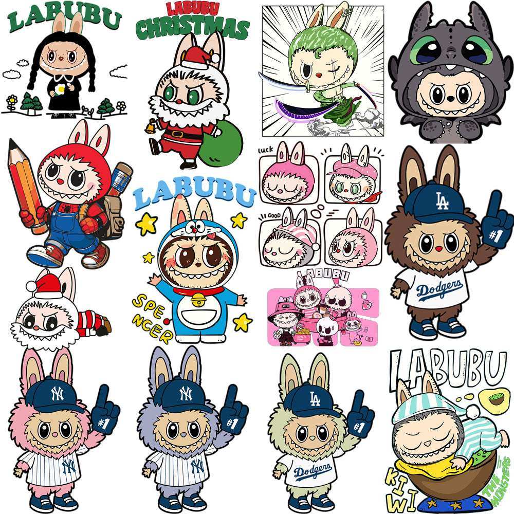 44 Cartoon LABUBU Pop Culture Designs Bundle PNG