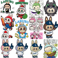Load image into Gallery viewer, 44 Cartoon LABUBU Pop Culture Designs Bundle PNG
