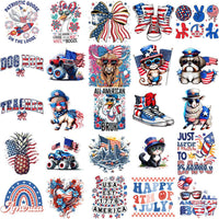 Load image into Gallery viewer, 200 4th of July Patriotic USA Festive Designs Bundle PNG
