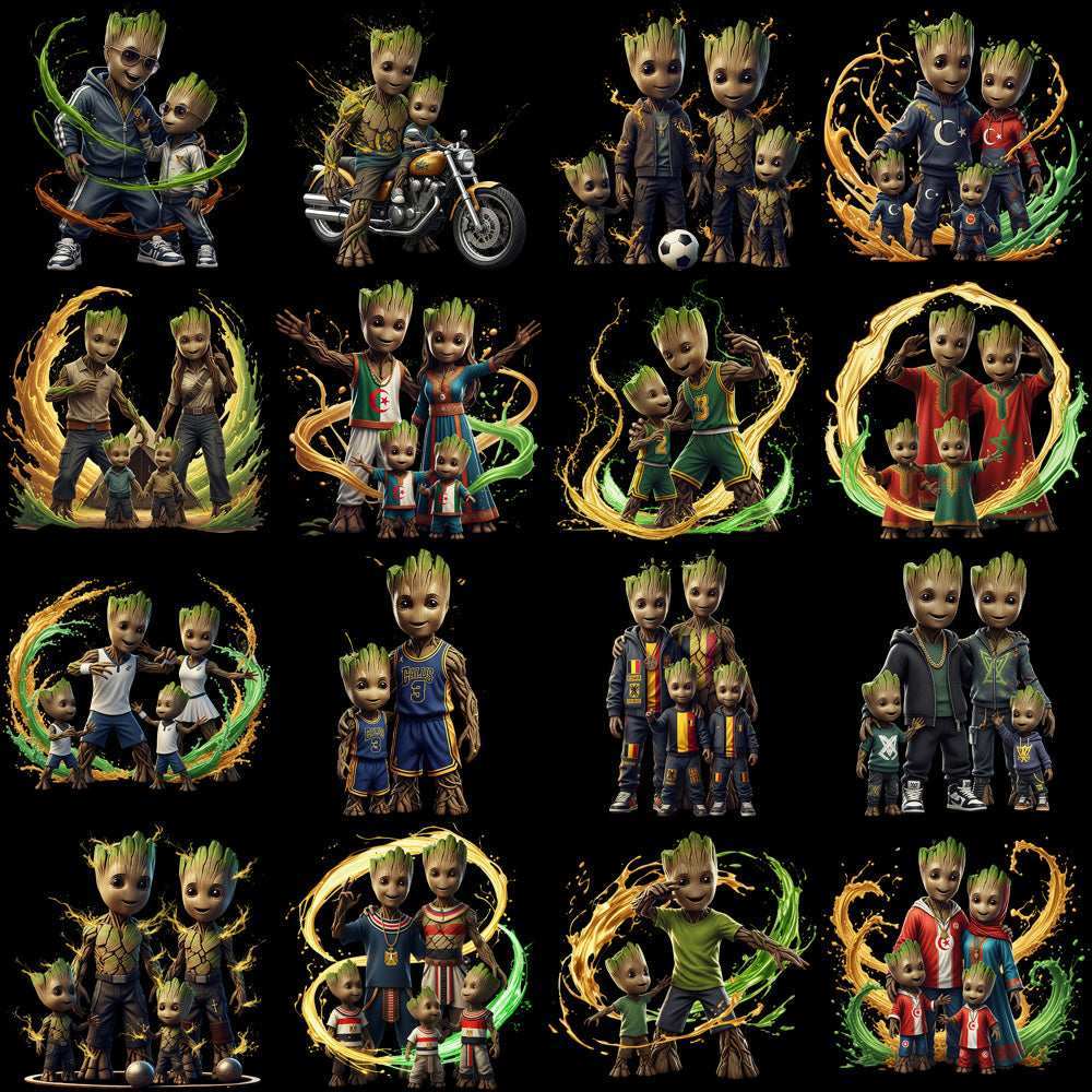 59 Family Groot Super Heroes Designs Bundle PNG