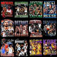 Load image into Gallery viewer, 68 Basketball Players Teams Bootleg Designs Bundle PNG
