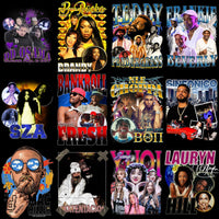 Load image into Gallery viewer, 23 Music Stars V4 Bootleg Designs Bundle PNG
