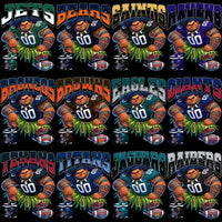 Load image into Gallery viewer, 32 Cartoon MOANA Football Teams Maui Designs Bundle PNG
