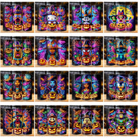 Load image into Gallery viewer, 55 Halloween Neon Cartoons Tumbler Wrap Bundle JPG
