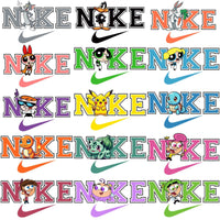 Load image into Gallery viewer, 35 Swoosh Brand Cartoons Mix Designs Bundle PNG PDF
