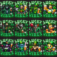 Load image into Gallery viewer, 46 Lucky Vibes St. Patrick’s Day Cartoons Designs Bundle PNG
