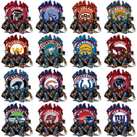 Load image into Gallery viewer, 32 Thug Life Football Horror Designs Bundle PNG
