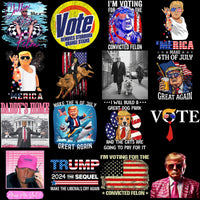 Load image into Gallery viewer, 34 Donald Trump President 2024 V3 Designs Bundle PNG
