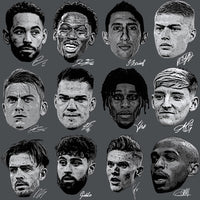 Load image into Gallery viewer, 70 Soccer Big Heads Players Faces Football Signature Designs Bundle PNG
