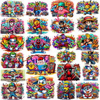 Load image into Gallery viewer, 60 Cartoons Graffiti Wall Designs Bundle PNG
