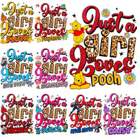 Load image into Gallery viewer, 30 Just A Girl Who Loves Cartoons Designs Bundle PNG
