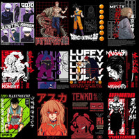 Load image into Gallery viewer, 55 Mixed Anime Best Streetwear Designs Bundle PNG
