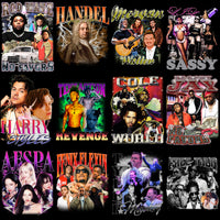 Load image into Gallery viewer, 23 Music Artist Stars V6 Bootleg Designs Bundle PNG
