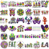 Load image into Gallery viewer, 120 Mardi Gras Designs Bundle PNG
