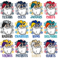 Load image into Gallery viewer, 32 Santa CHRISTMAS Football Teams Designs Bundle PNG
