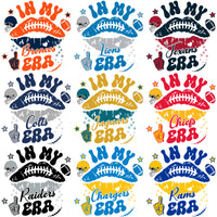 Load image into Gallery viewer, 32 In My Era Football Teams Kiss Designs Bundle PNG
