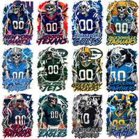 Load image into Gallery viewer, 32 SKULL Player Helmets Football Teams Designs Bundle PNG + PSD

