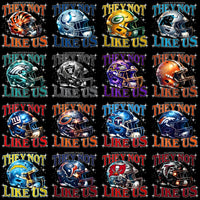 Load image into Gallery viewer, 32 THEY NOT LIKE US Helmets Football Teams Designs Bundle PNG
