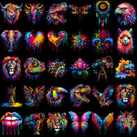 Load image into Gallery viewer, 120 Color Drip Mixed Designs Bundle PNG
