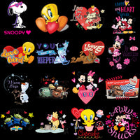 Load image into Gallery viewer, 81 Mixed Cartoons Valentine Day Designs Bundle PNG
