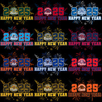 Load image into Gallery viewer, 30 Happy New Year 2025 Baseball Teams Designs Bundle PNG
