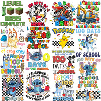 Load image into Gallery viewer, 50 Cartoons 100 Days Of School Designs Bundle PNG
