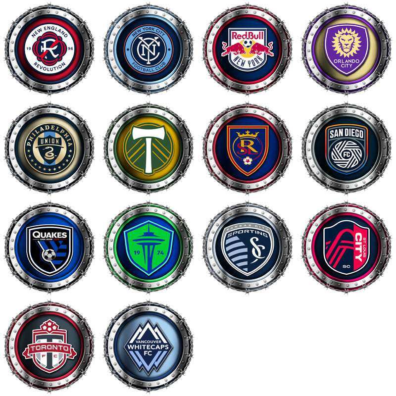 30 Soccer Teams Barbed Wire Logos Designs Bundle PNG