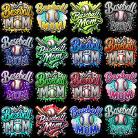 Load image into Gallery viewer, 99 Baseball Mom Colorful Designs Bundle PNG
