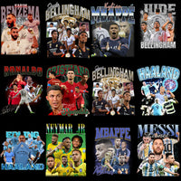 Load image into Gallery viewer, 62 Football Tribute Soccer Players Bootleg Designs Bundle PNG
