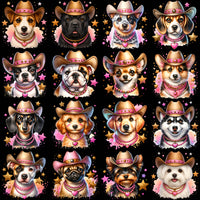 Load image into Gallery viewer, 30 Funny Dogs Western Designs Bundle PNG
