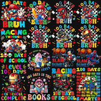Load image into Gallery viewer, 42 Cartoons 100 Days Of School Designs Bundle PNG

