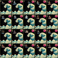 Load image into Gallery viewer, 90 Dogs Surf Japan Wave Designs Bundle PNG
