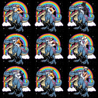 Load image into Gallery viewer, 35 Funny Dogs Riding Unicorn Rex Designs Bundle PNG
