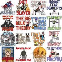 Load image into Gallery viewer, 48 GYM Fitness Quote Popculture Designs Bundle PNG
