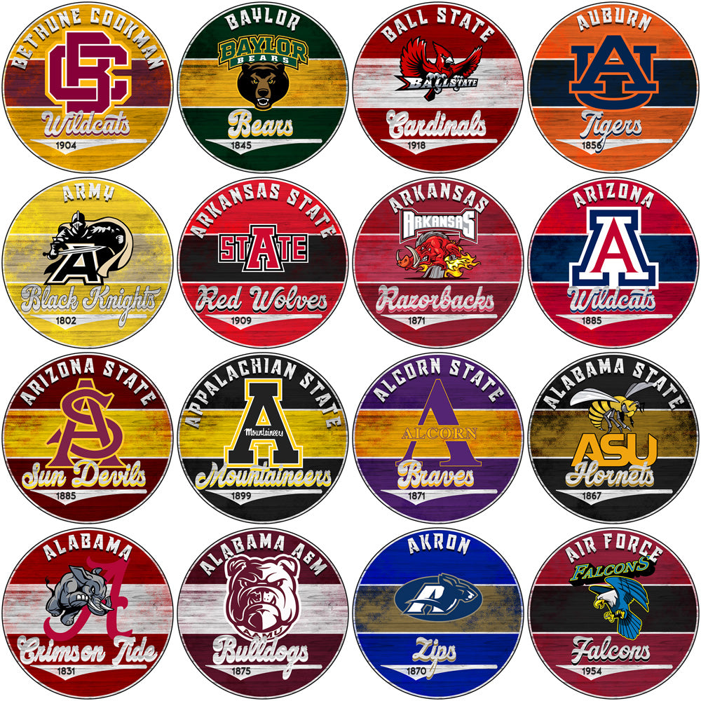 130 College NCAA Wood Logo PNG Designs Bundle
