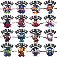 Load image into Gallery viewer, 52 Pop Culture Senior Class 2025 Graduation Designs Bundle PNG

