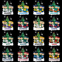 Load image into Gallery viewer, 32 Snoopy Cartoon CHRISTMAS Football Teams Designs Bundle PNG
