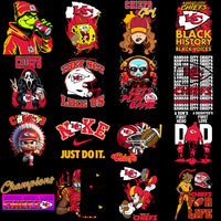 Load image into Gallery viewer, 65 Super Bowl CHIEFS MEGA Football Designs Bundle PNG
