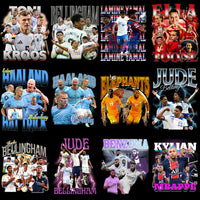 Load image into Gallery viewer, 55 Football Soccer Players Bootleg Designs Bundle PNG
