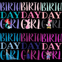 Load image into Gallery viewer, 16 Kids Birthday Girl Designs Bundle PNG
