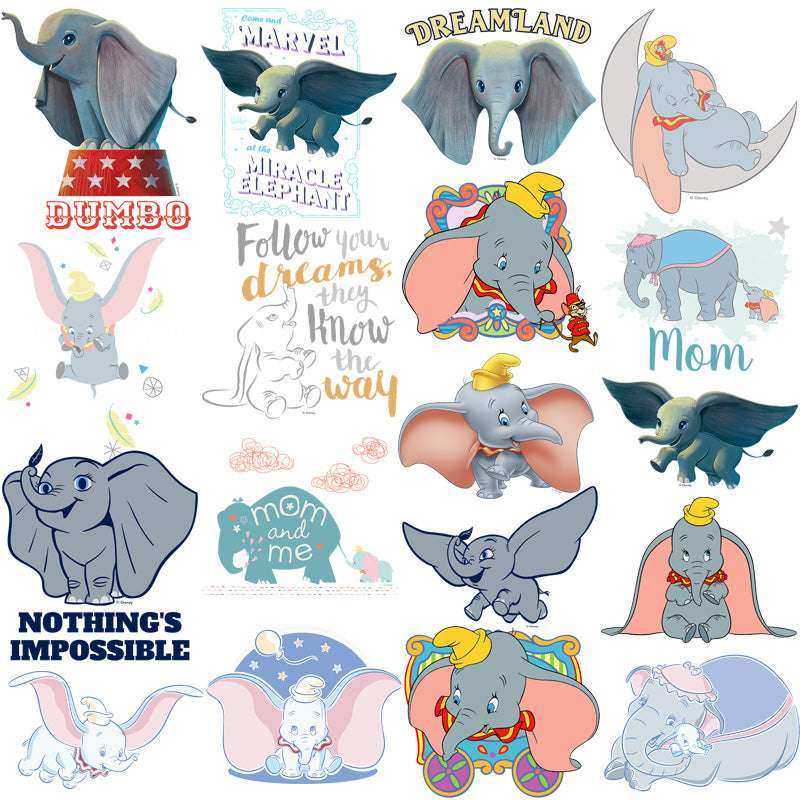 40 Movie Dumbo Cartoon Designs Bundle PNG