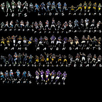 Load image into Gallery viewer, 32 Friends Style Football Teams Designs Bundle PNG
