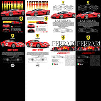 Load image into Gallery viewer, 10 Ferrari Cars Streetwear Racing Dual Colors Designs Bundle PNG
