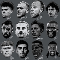 Load image into Gallery viewer, 71 Soccer Big Heads Players Faces Football Signature Designs Bundle PNG
