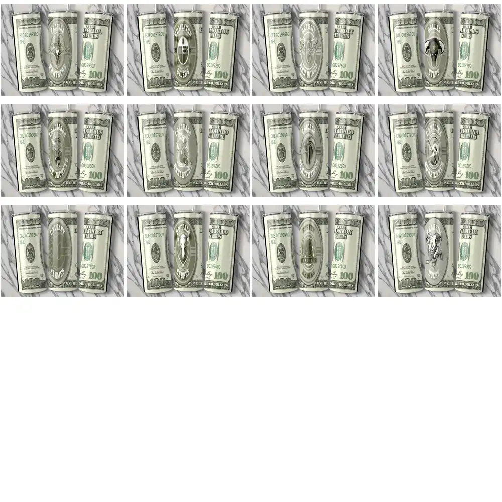 Print-ready NFL team money designs for DTF/DTG, embroidery, and tumbler wraps